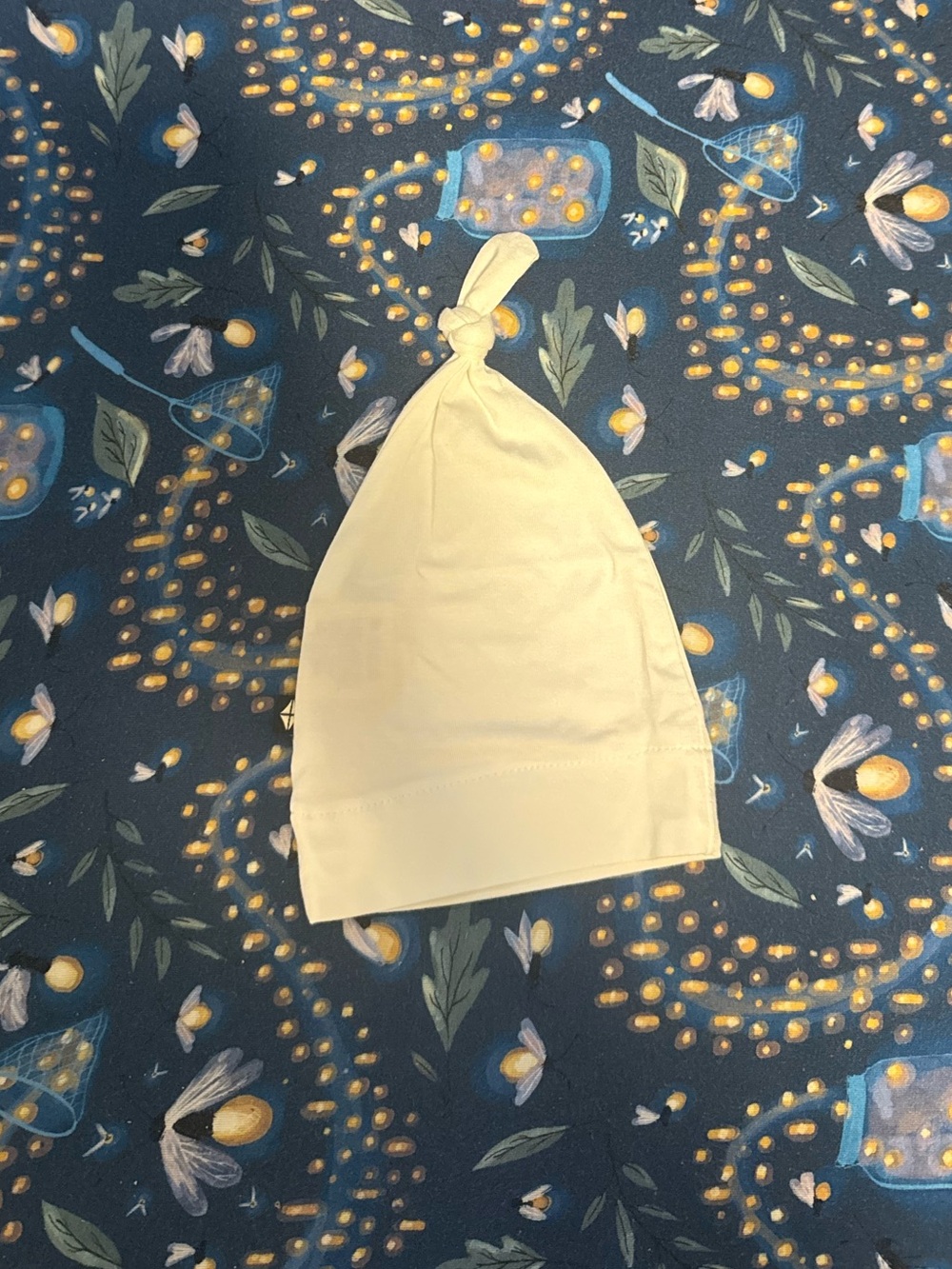 Kyte BABY white Knot Baby Hat - Soft Newborn Cap